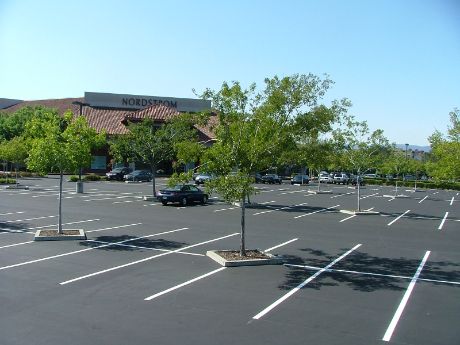 Asphalt parking lot