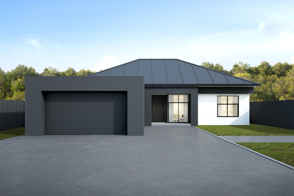 The Great Debate: Concrete vs Asphalt Driveway 12 3d rendering australian modern luxury house with garage