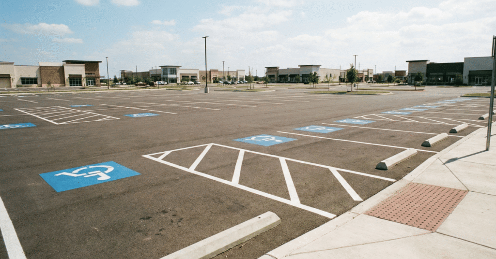 ADA-Compliant Line Striping and Parking Lot Layouts in Texas