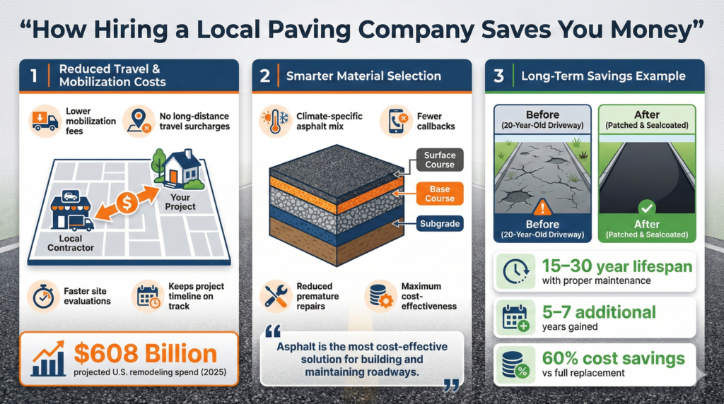 why hire local paving companies